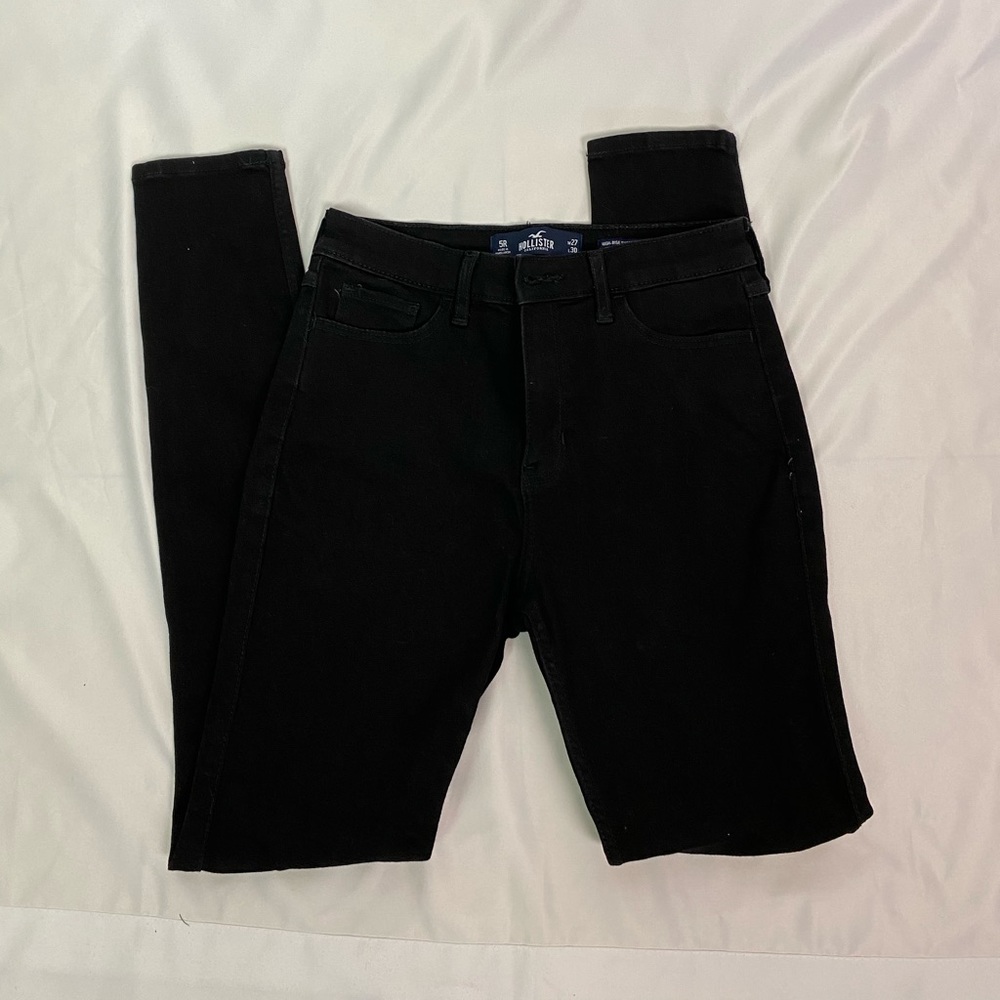 Hollister high rise skinny stretch black jeans